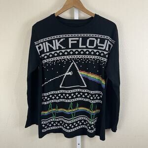 Liquid Blue Pink Floyd Dark Side Of The Moon Long Sleeve Tee Mens M Medium